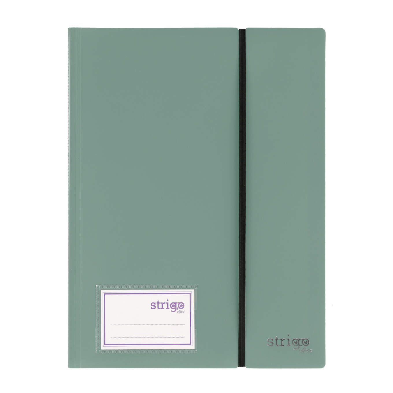 Mapa Strigo  PP  A4  cu elastic  20 folii protectie  verde deschis SF089