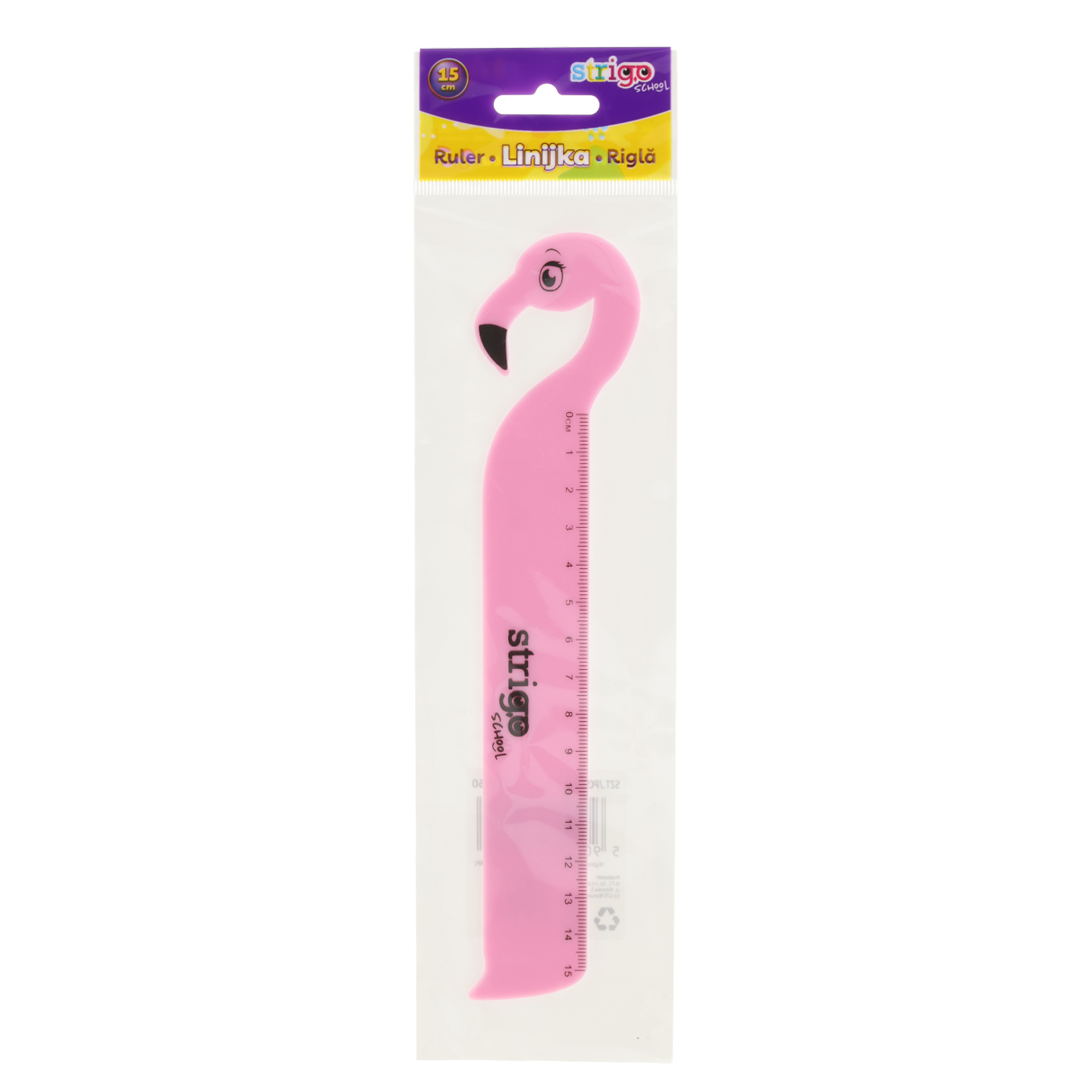 Rigla Strigo plastic Flamingo 15 cm SSC360
