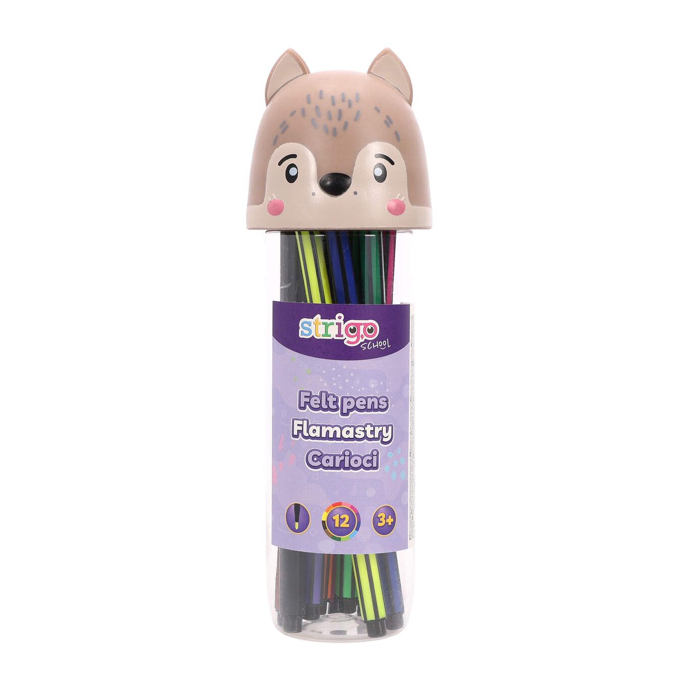 Strigo carioci lavabile 12 culori  cutie LUP  SSC479