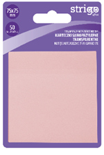 Notite Adezive Strigo 75x75mm roz pastel 50 file SSN026