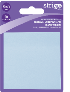 Notite Adezive Strigo75x75mm albastru pastel 50 file SSN028