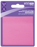 Notite Adezive Strigo 75x75mm roz neon 50 file SSN030