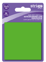 Notite Adezive Strigo 75x75mm verde neon 50 file SSN033