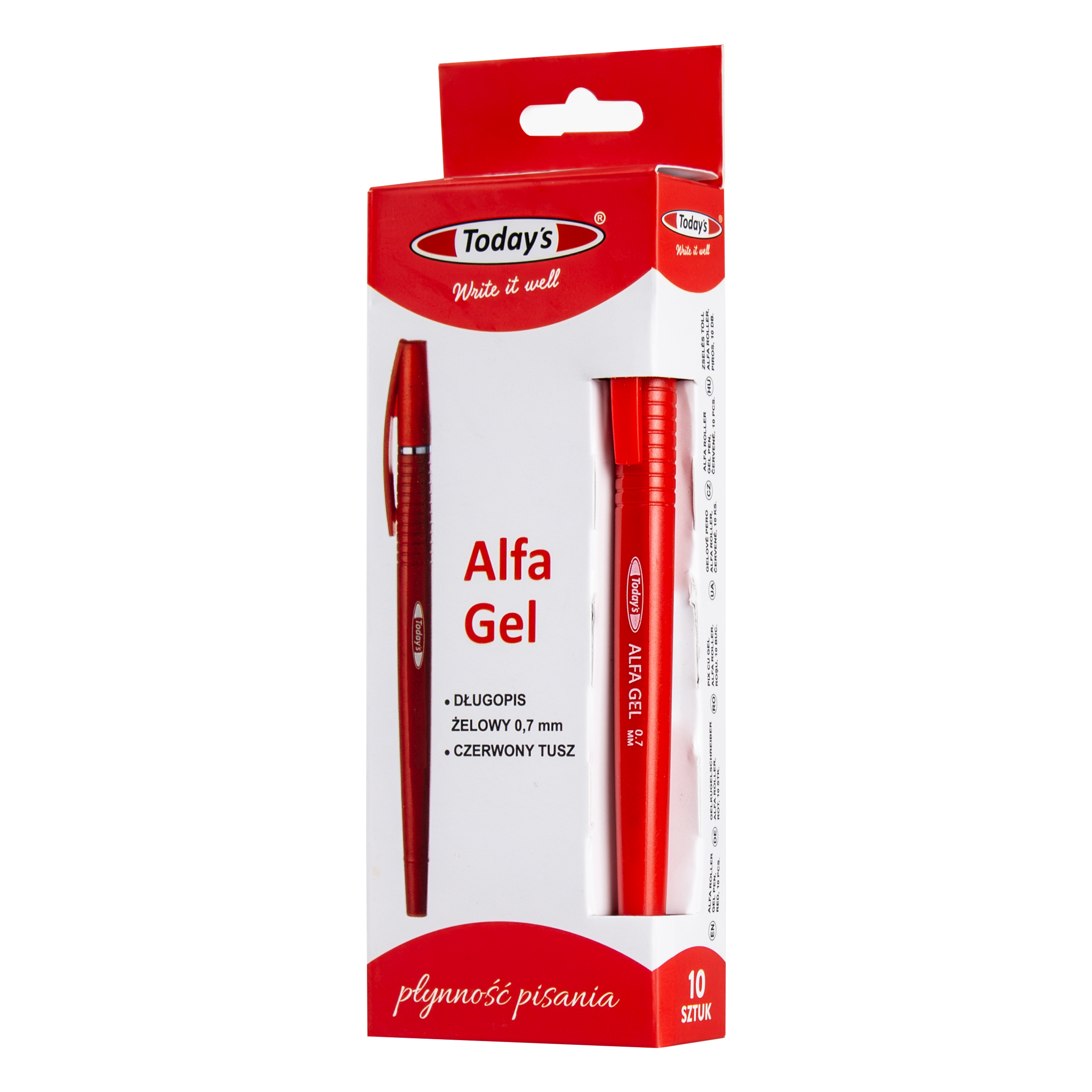 Pix TODAYS ALFA ROLLER GEL  rosu  0.7 mm 79224
