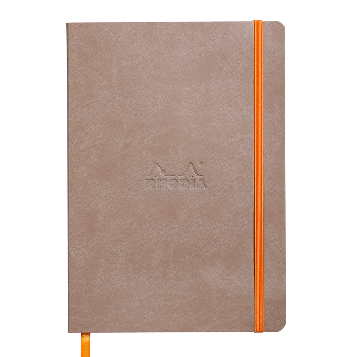Notebook A5 Rhodiarama  80 file  ivory  dictando  taupe