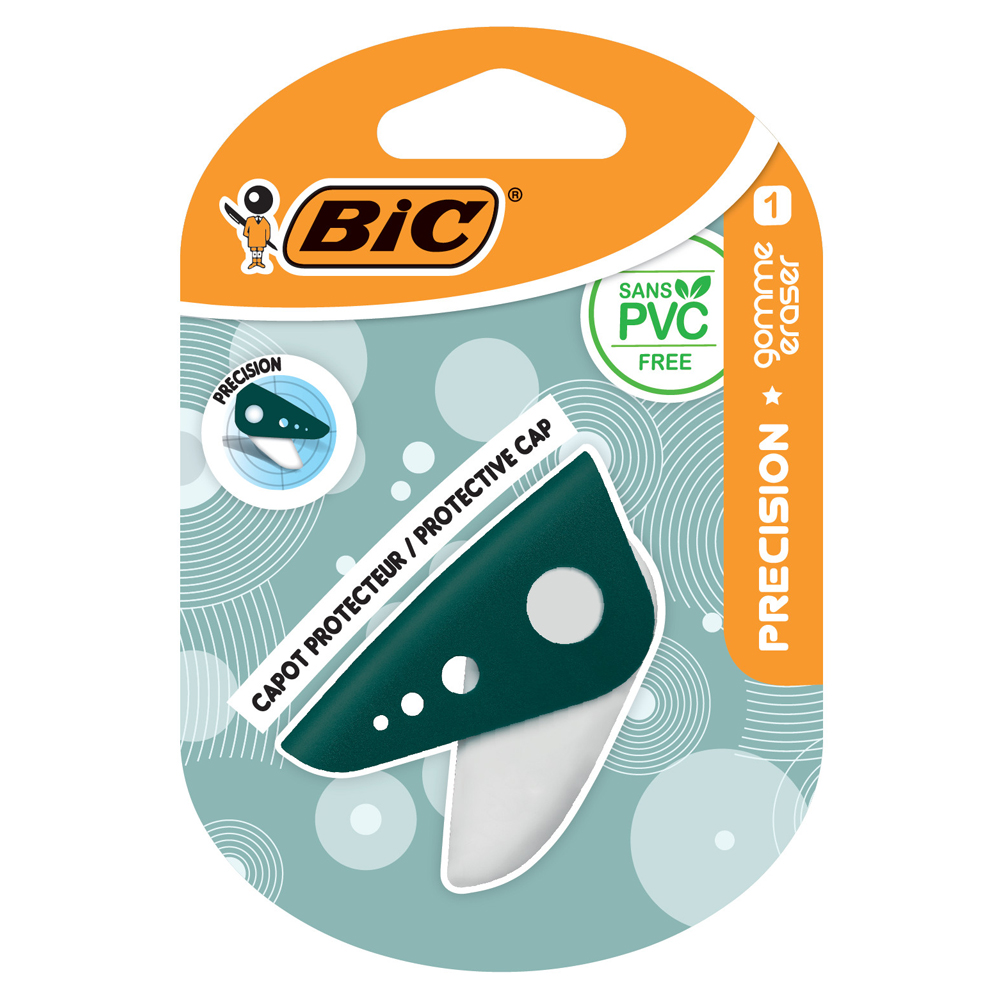 Radiera Bic Precision  diverse culori  blister