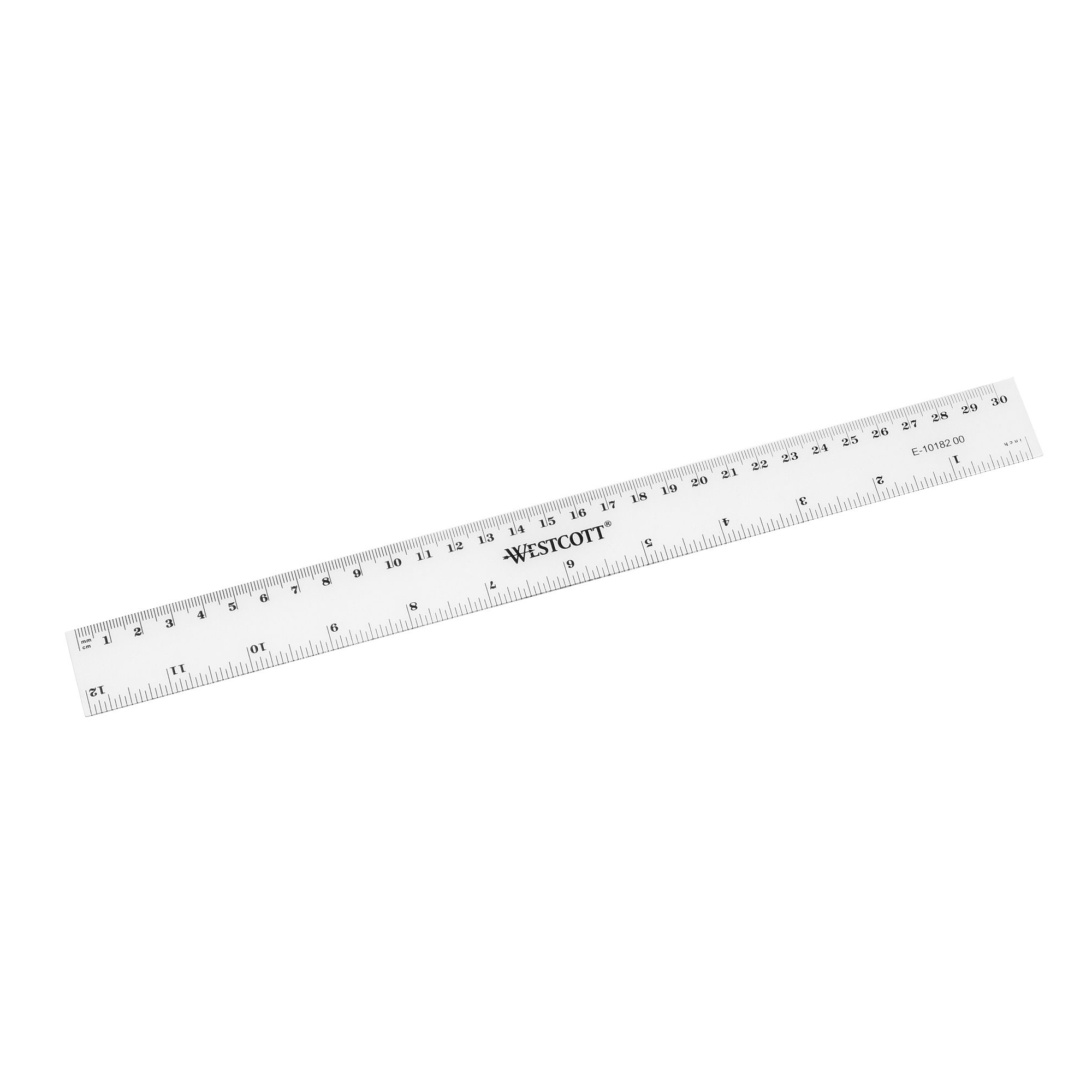 Rigla Westcott  plastic transparent  30 cm