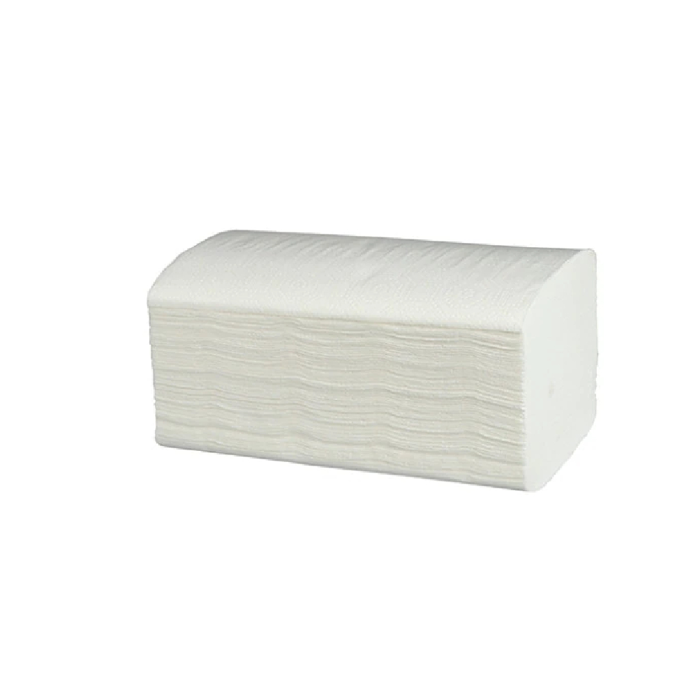 Rezerva prosoape pliate V  albe  1 strat  23 x 22.4 cm  300 bucati/pachet  20 pachete/cutie