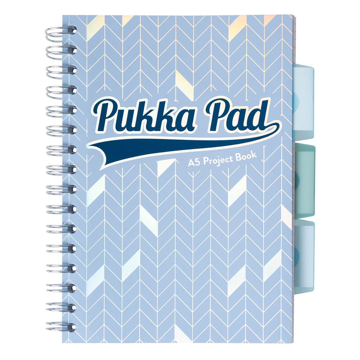 Caiet cu spirala si separatoare Pukka Pads Project Book Glee 200 pag  matematica A5 albastru inchis