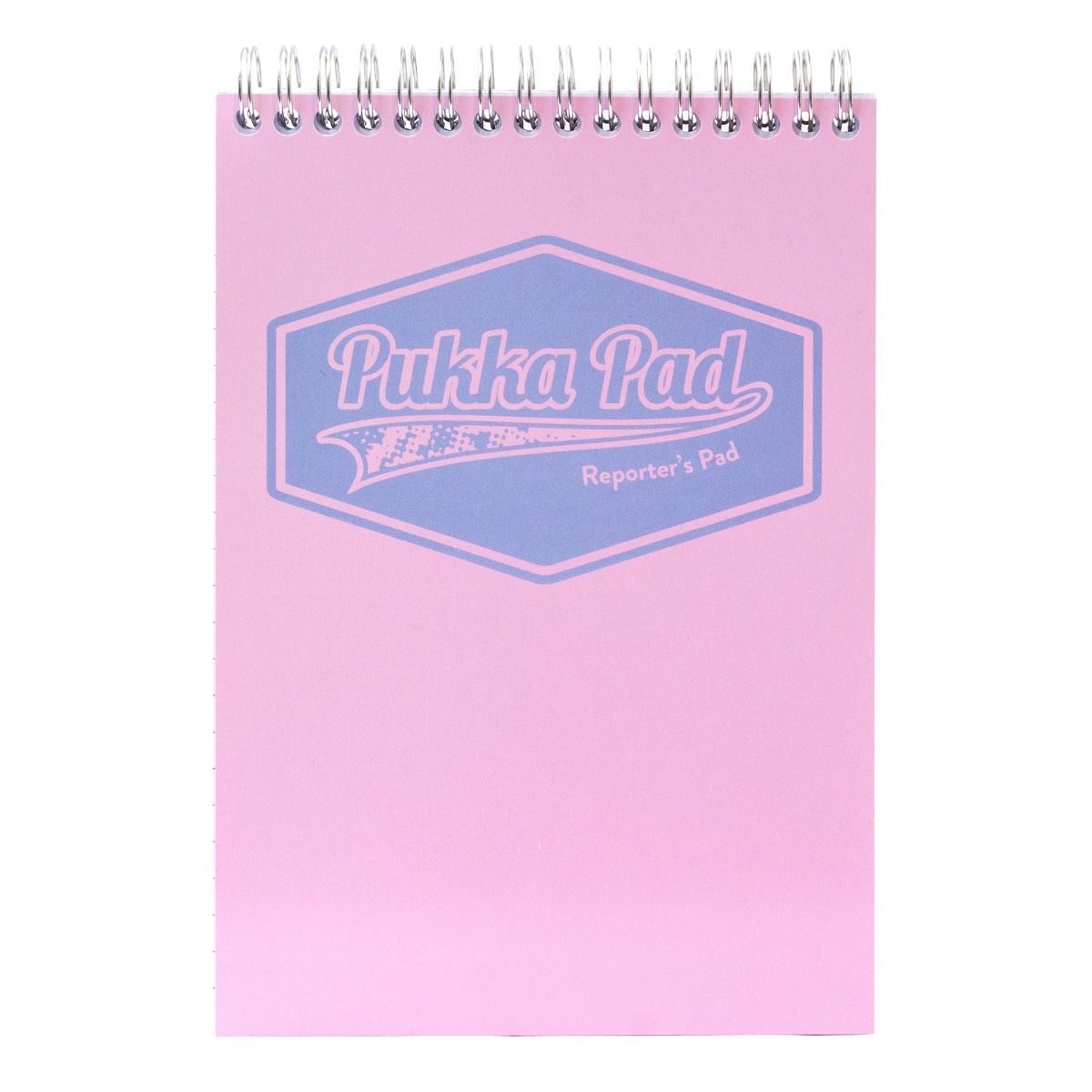 Caiet cu spirala Pukka Reporter Pad Pastel 160 pag dictando 14 x 20.5 cm coperti cartonate PINK