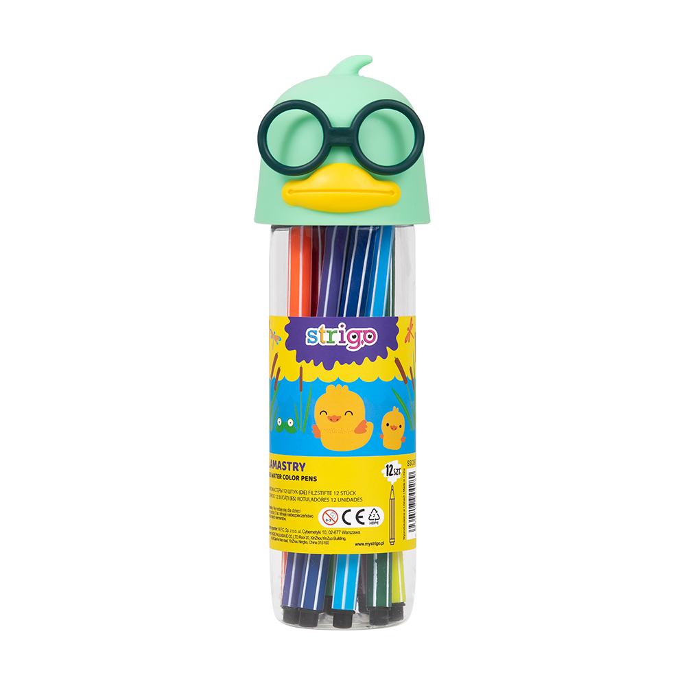 Carioci lavabile Strigo Cutie Rata Verde 12 culori