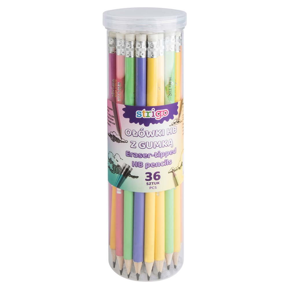 Creioane Strigo HB Pastel  36 buc