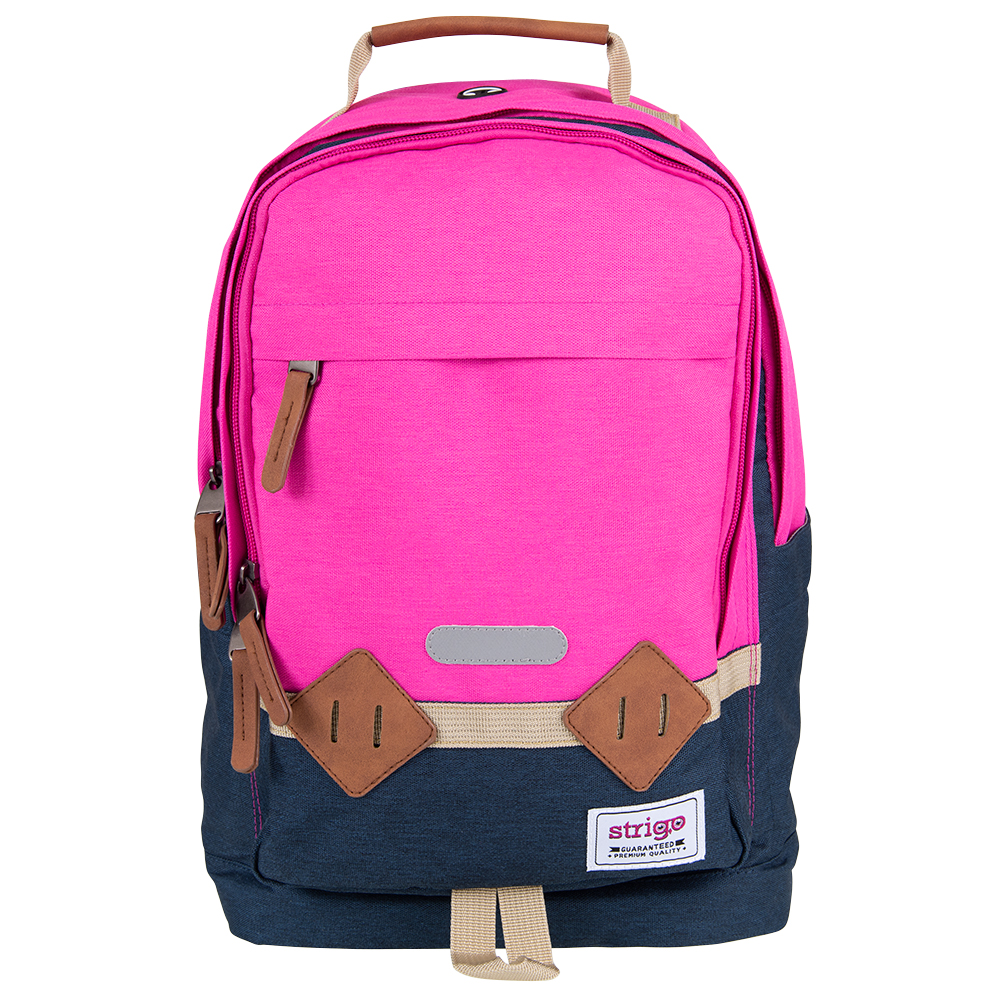 Ghiozdan Strigo BL23  Everyday basic 40x28x15 aquamarin/roz fucsia  25 litri