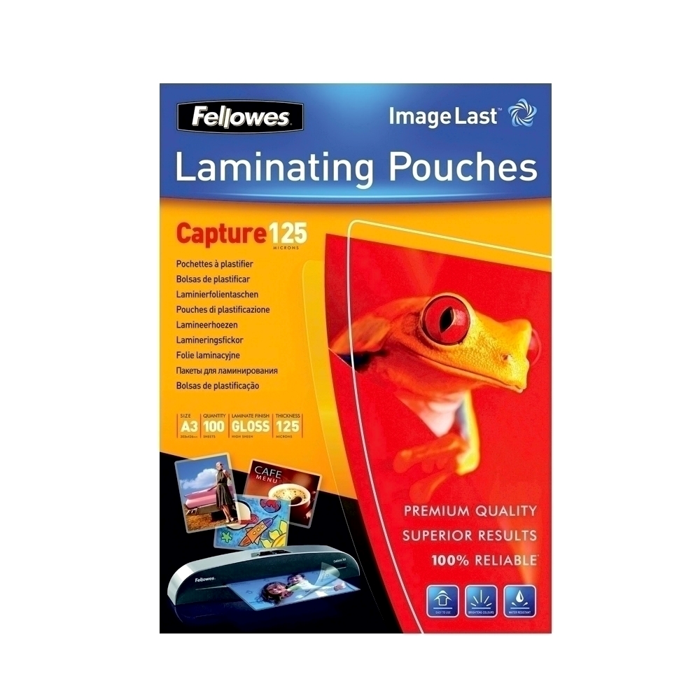 Folie pentru laminare Fellowes  125 microni  A4  100 coli/top