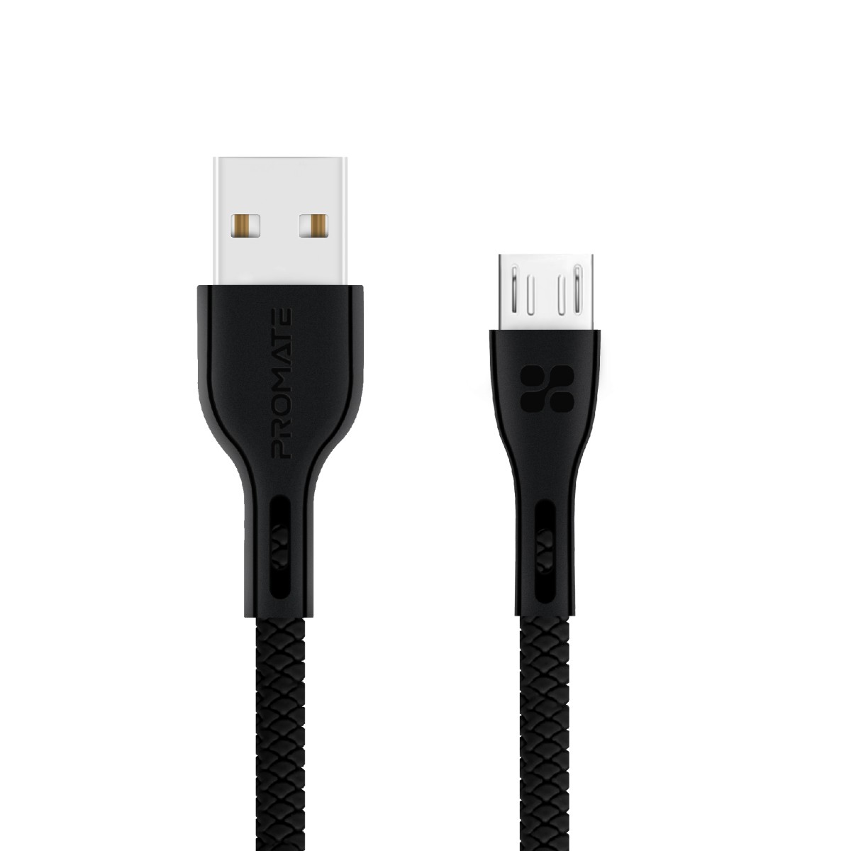 Cablu date Promate Powerbeam-M  microUSB  USB-A  Negru