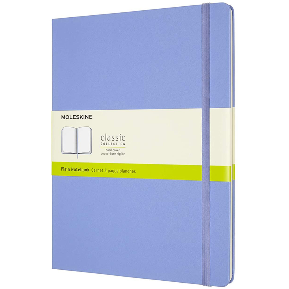Agenda Moleskine Extra Large Plain Hydrangea Blue 25 x 19 cm velina 240 file Moleskine imagine 2022 depozituldepapetarie.ro