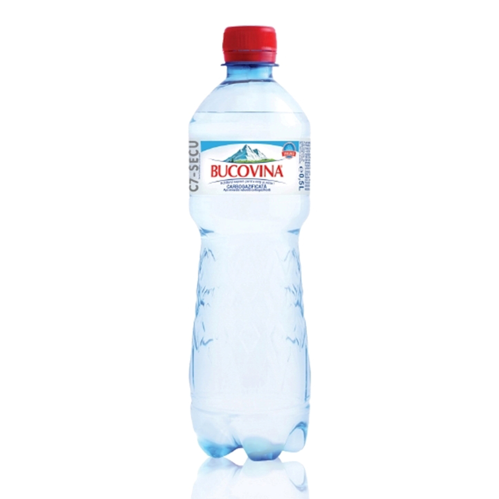 Apa minerala carbogazoasa Bucovina 0.5 l 12 sticle/bax