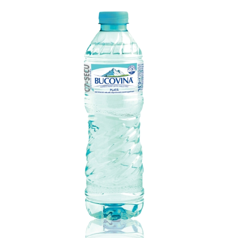Apa minerala plata Bucovina 0.5 l 12 sticle/bax