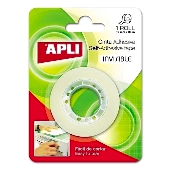 Banda adeziva Apli Invisible  19 mm x 33 m