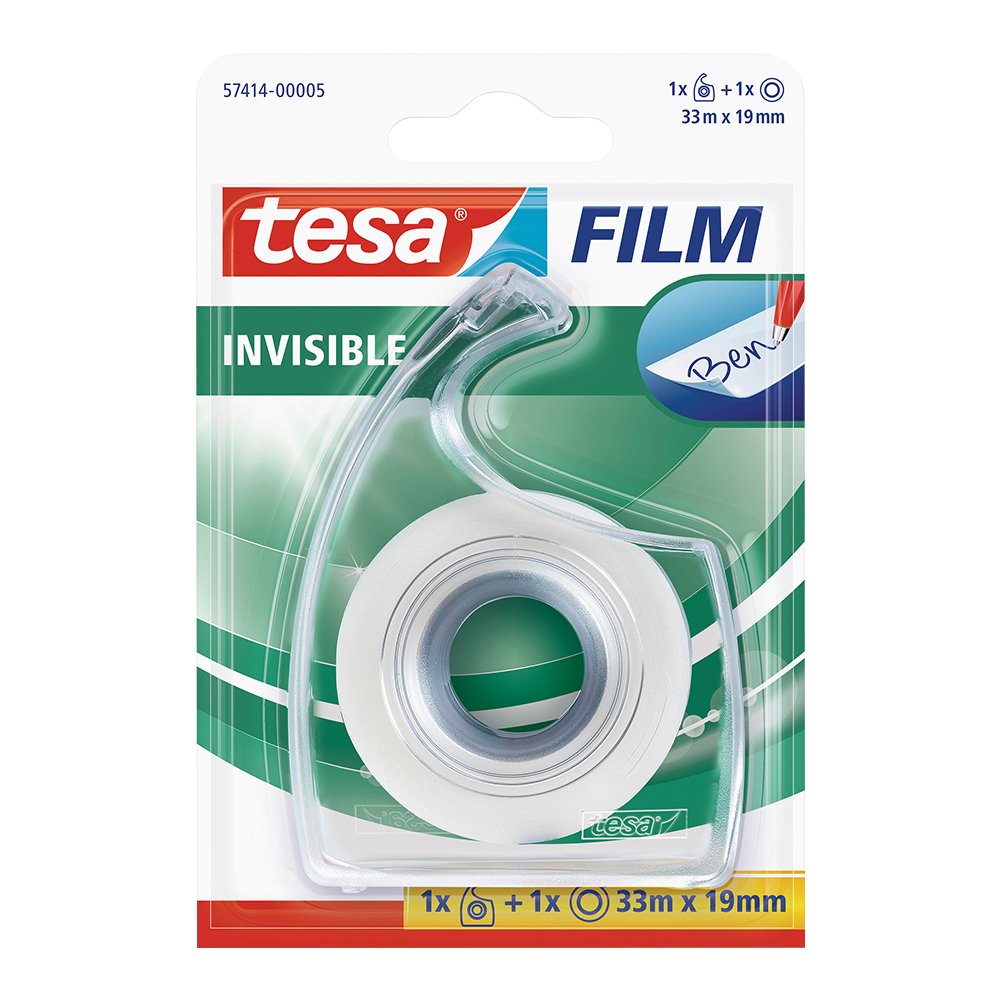 Banda Tesafilm invisibila dimensiuni 19 mm x 33 m cu dispenser sanito.ro
