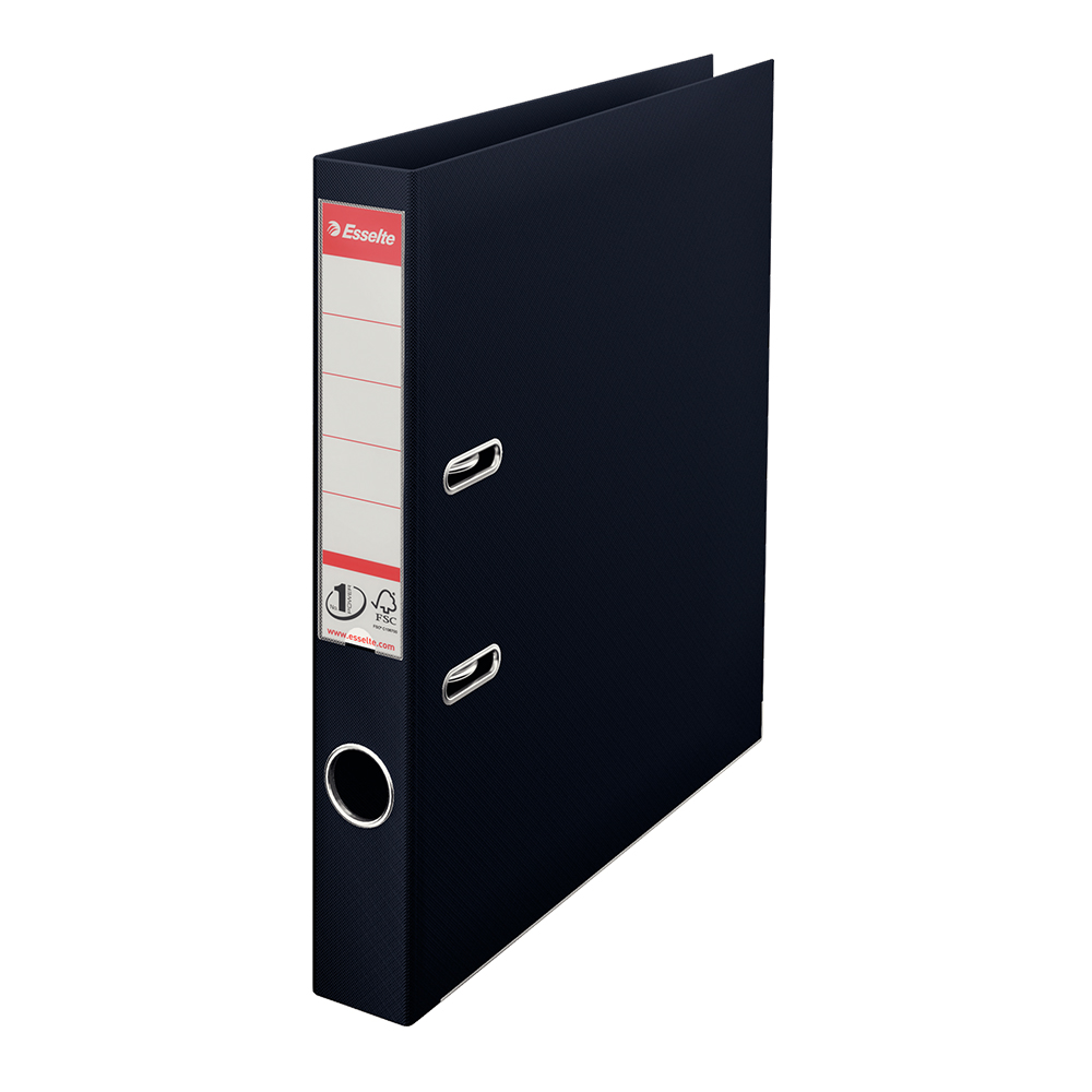 Biblioraft Esselte No.1 Power  PP/PP  A4  50 mm   VIVIDA negru
