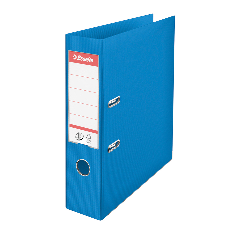 Biblioraft Esselte No.1 Power  PP/PP  A4  75 mm  VIVIDA albastru