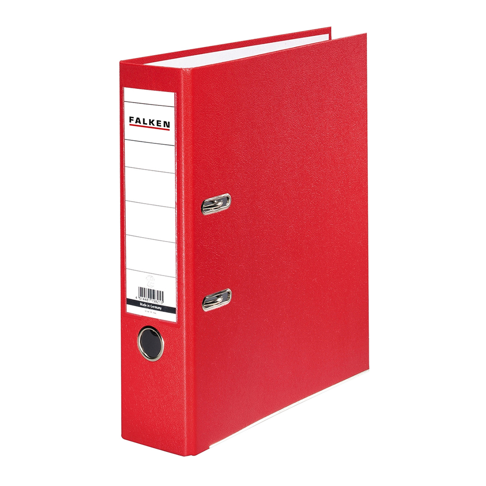 Biblioraft Falken plastifiat color  50 mm  rosu