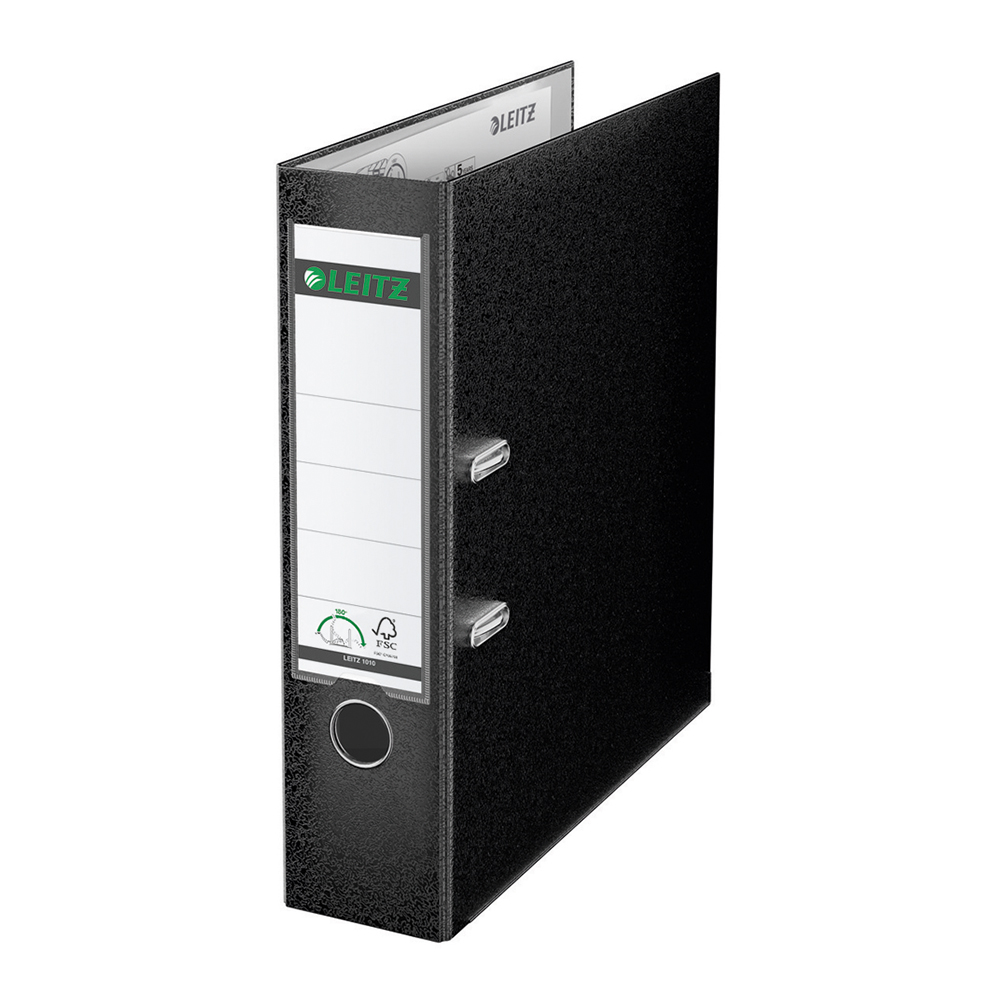 Biblioraft leitz 180º pp a4 80mm negru 