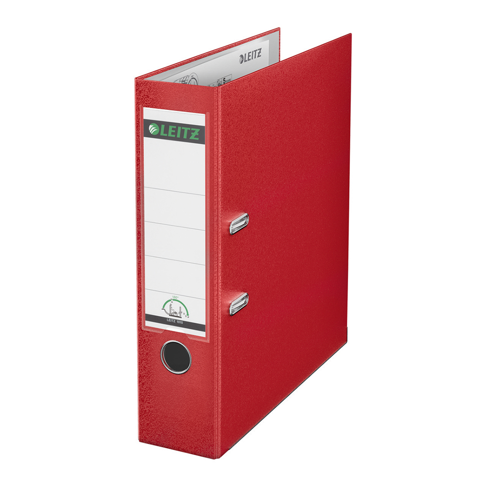 Biblioraft Leitz 180º  PP  A4  80mm  rosu