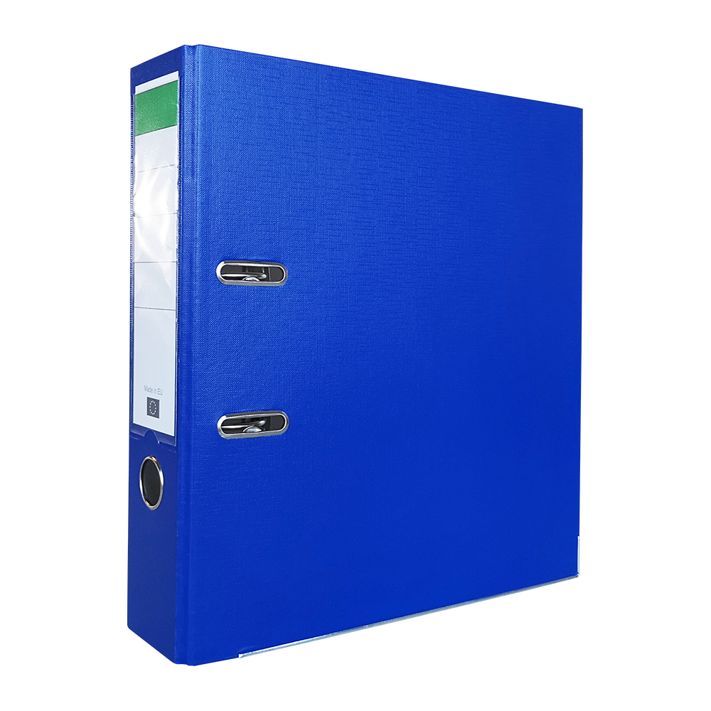 Biblioraft pp/carton 75 mm albastru inchis