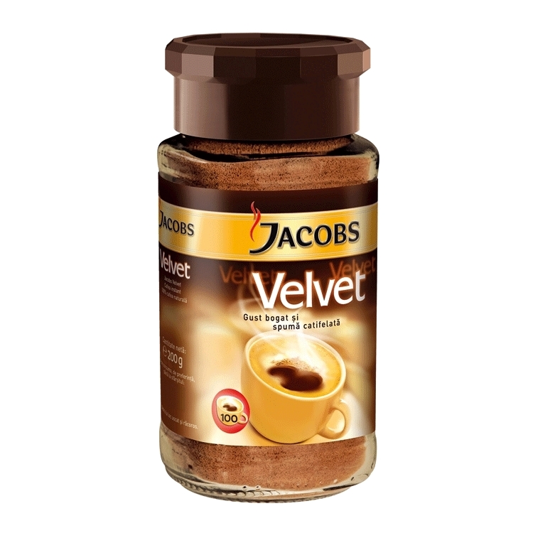 Cafea instant Jacobs Velvet 200 g Jacobs imagine 2022 depozituldepapetarie.ro