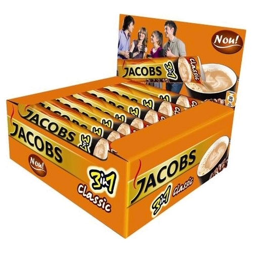 Cafea solubila Jacobs 3 in 1 Classic 24 plicuri/cutie Jacobs imagine 2022 depozituldepapetarie.ro