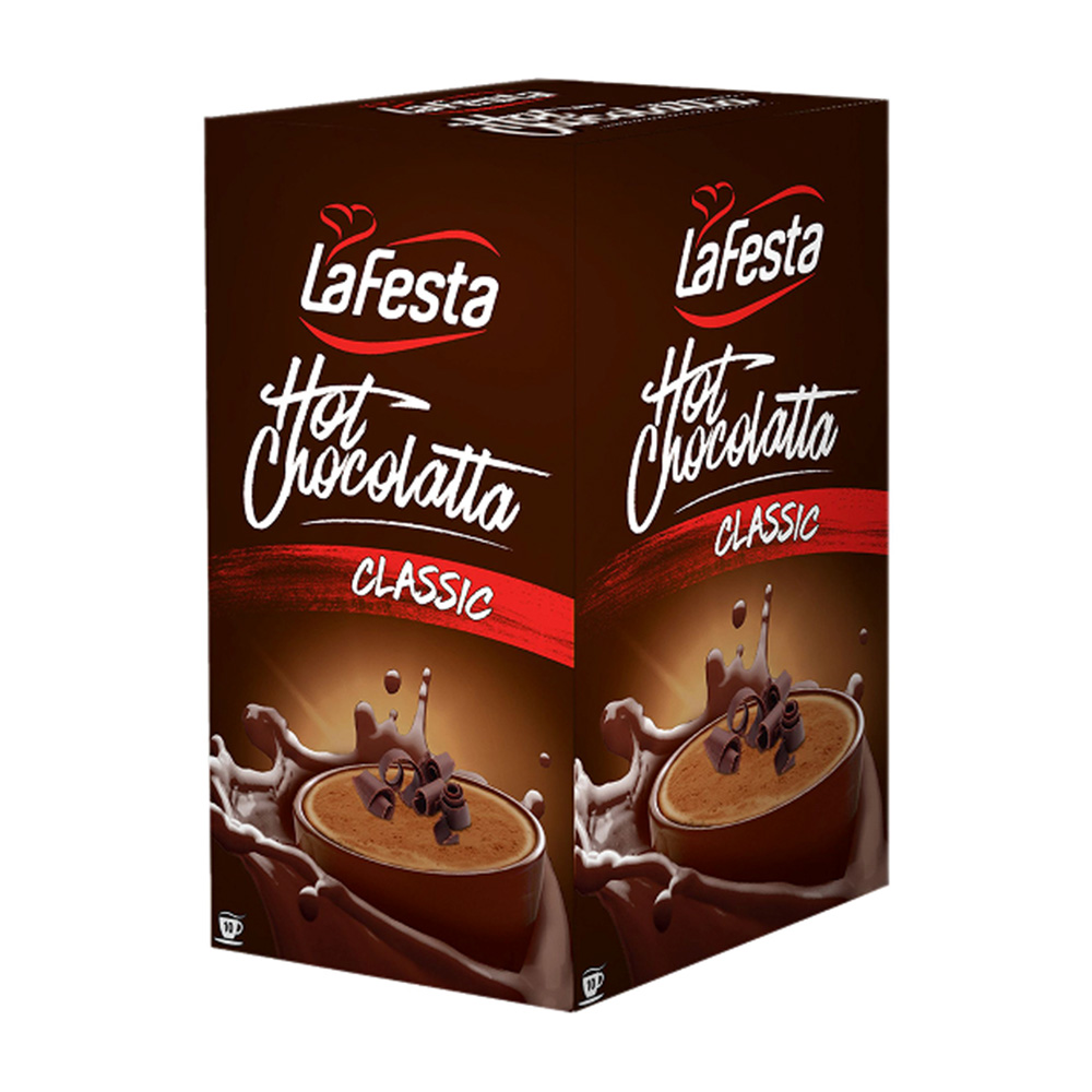 Ciocolata calda La Festa Classic 250 g 10 plicuri/cutie La Festa imagine 2022 depozituldepapetarie.ro