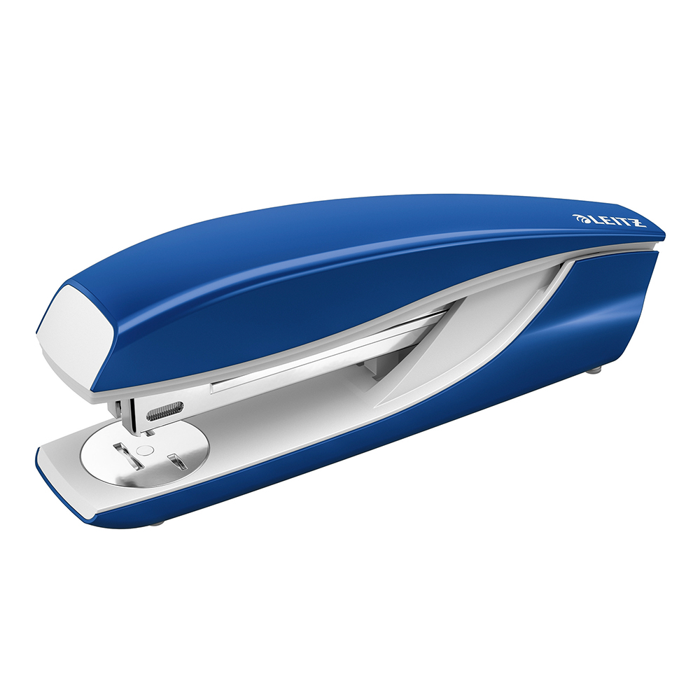 Capsator metalic Leitz 5504 NeXXt Series  40 coli  200 capse P3 incluse  albastru