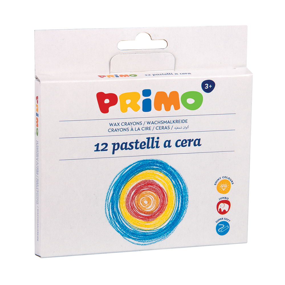 Creioane cerate Morocolor Primo 12 culori/cutie Morocolor imagine 2022 depozituldepapetarie.ro