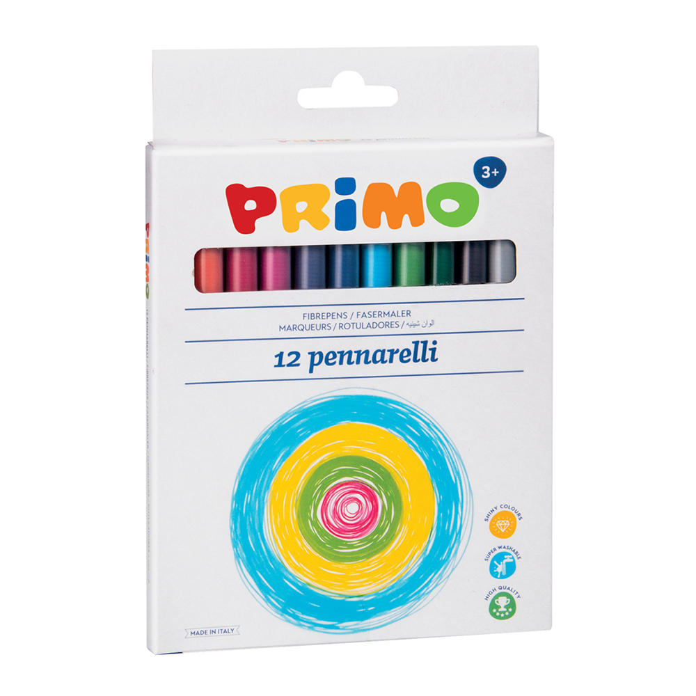 Markere colorate Morocolor Primo 12 culori/cutie Morocolor imagine 2022 depozituldepapetarie.ro