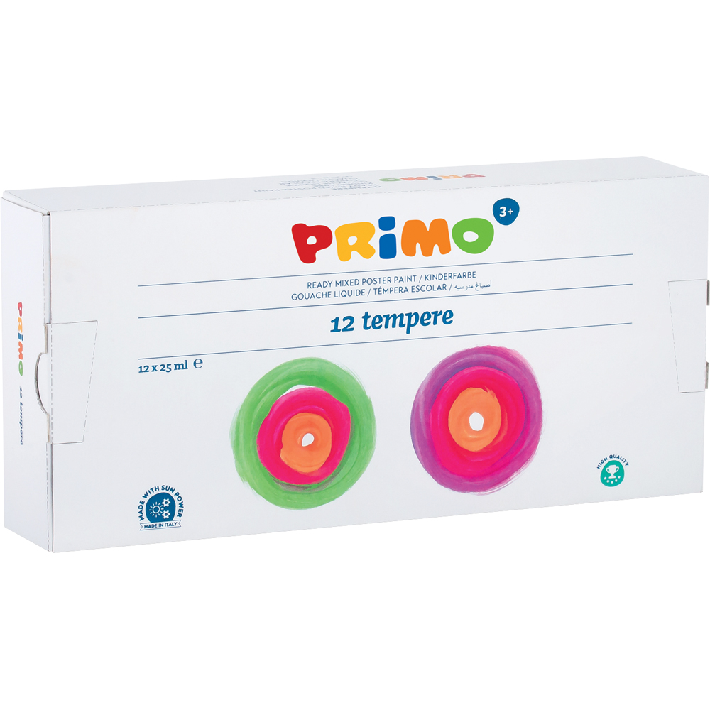 Tempera Morocolor Primo 25 ml 12 culori/cutie