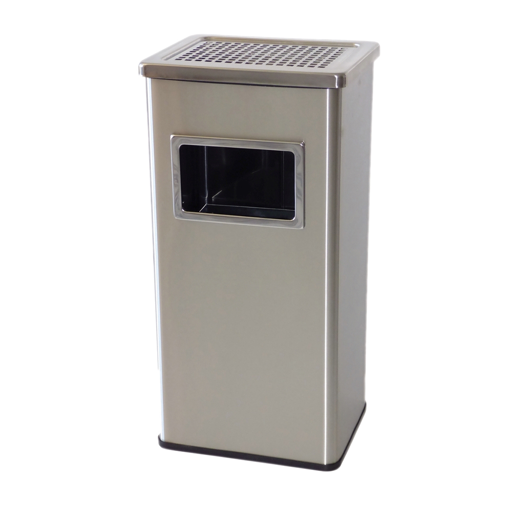 Cos cu scrumiera si galeata interioara inox 40 l