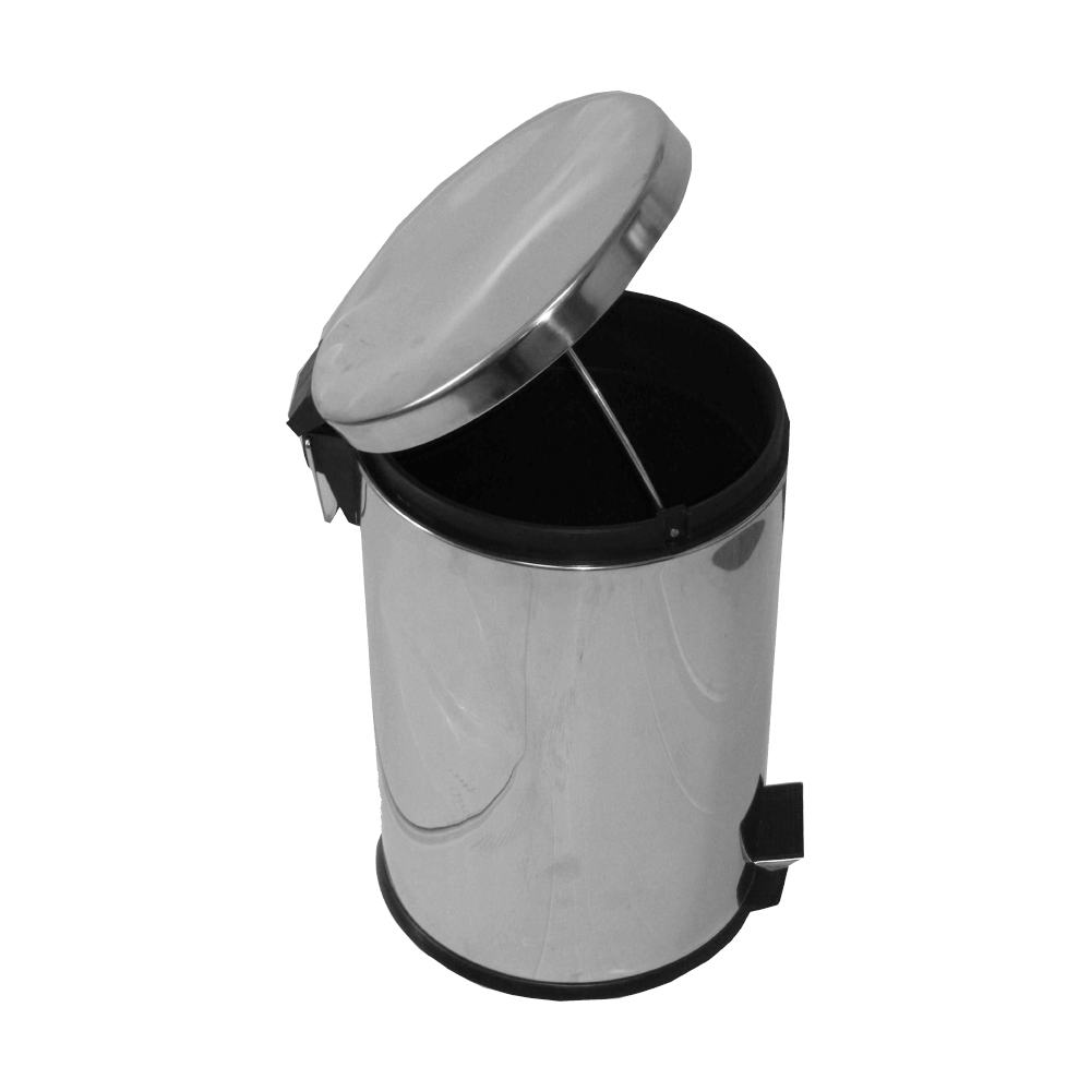 Cos de gunoi cu pedala inox 20 l argintiu sanito.ro imagine 2022 depozituldepapetarie.ro