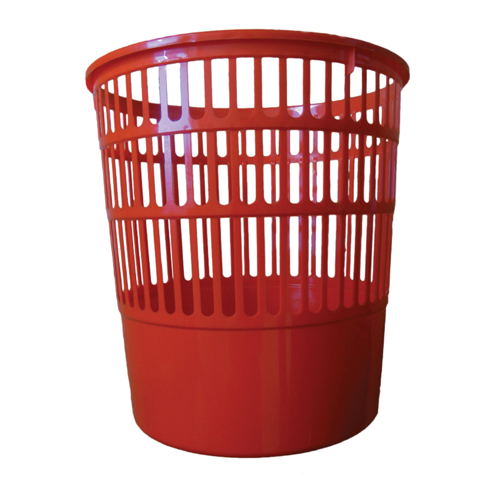 Cos pentru birou  Tami  16 l  perforat  rosu