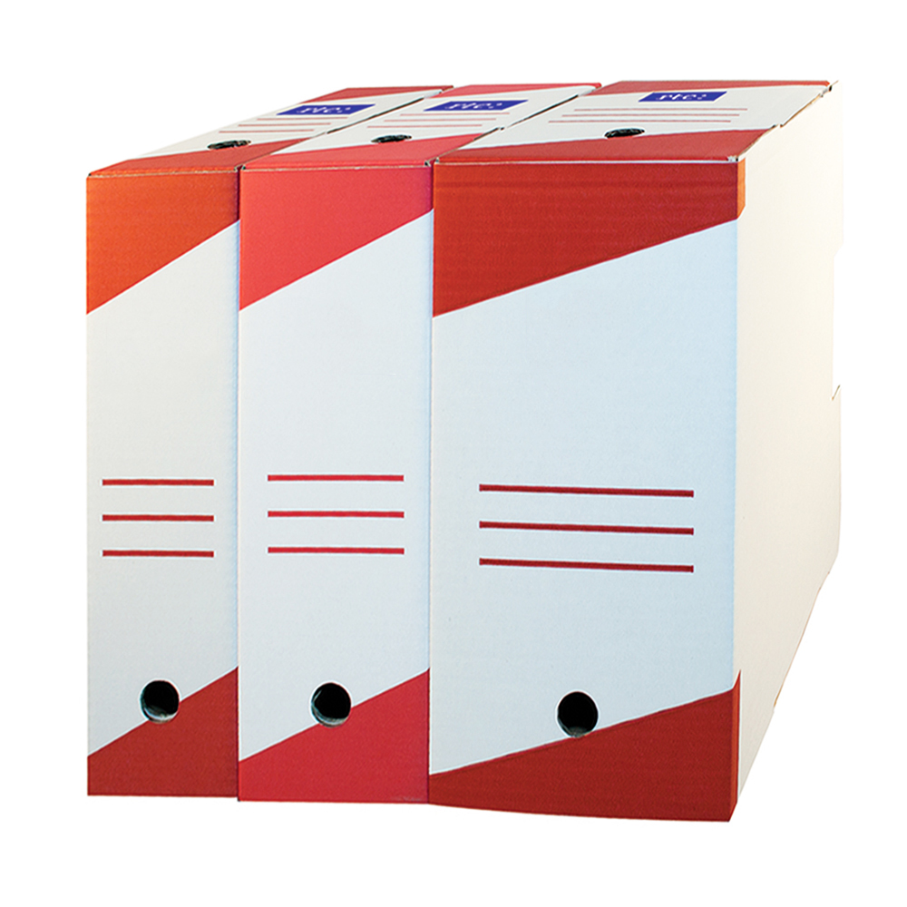 Cutie de arhivare  330x255x100 mm  alb  10 bucati/set