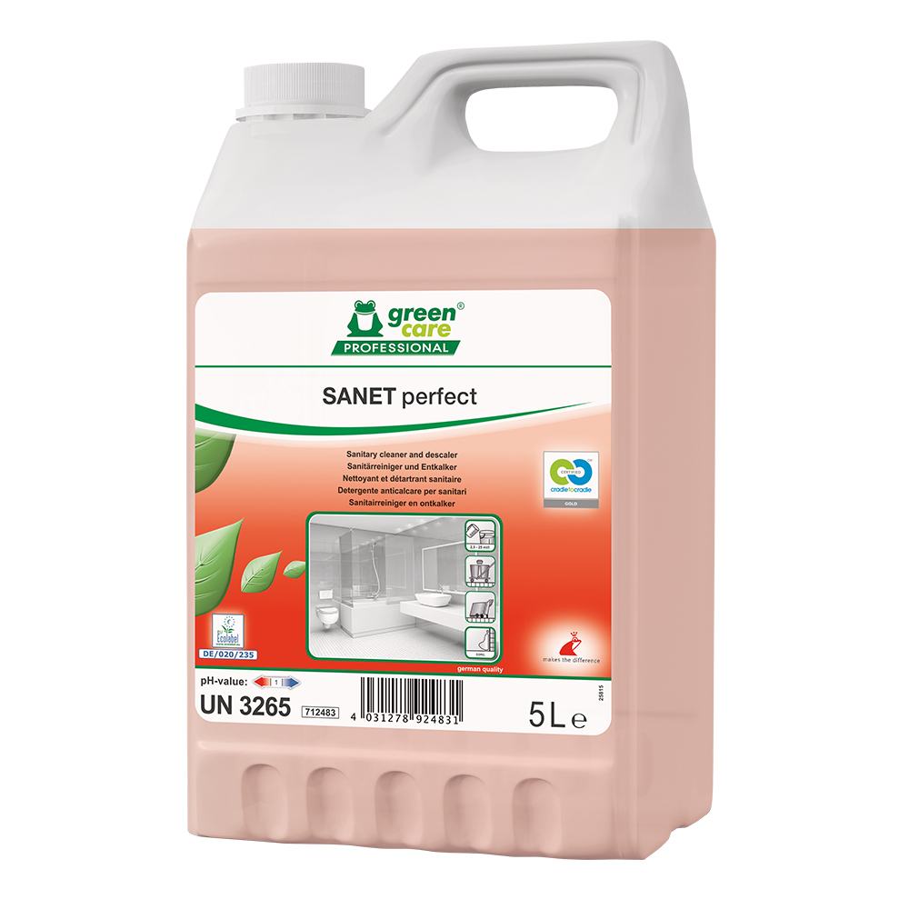 Detergent ecologic pentru spatii sanitare SANET PERFECT 5 l