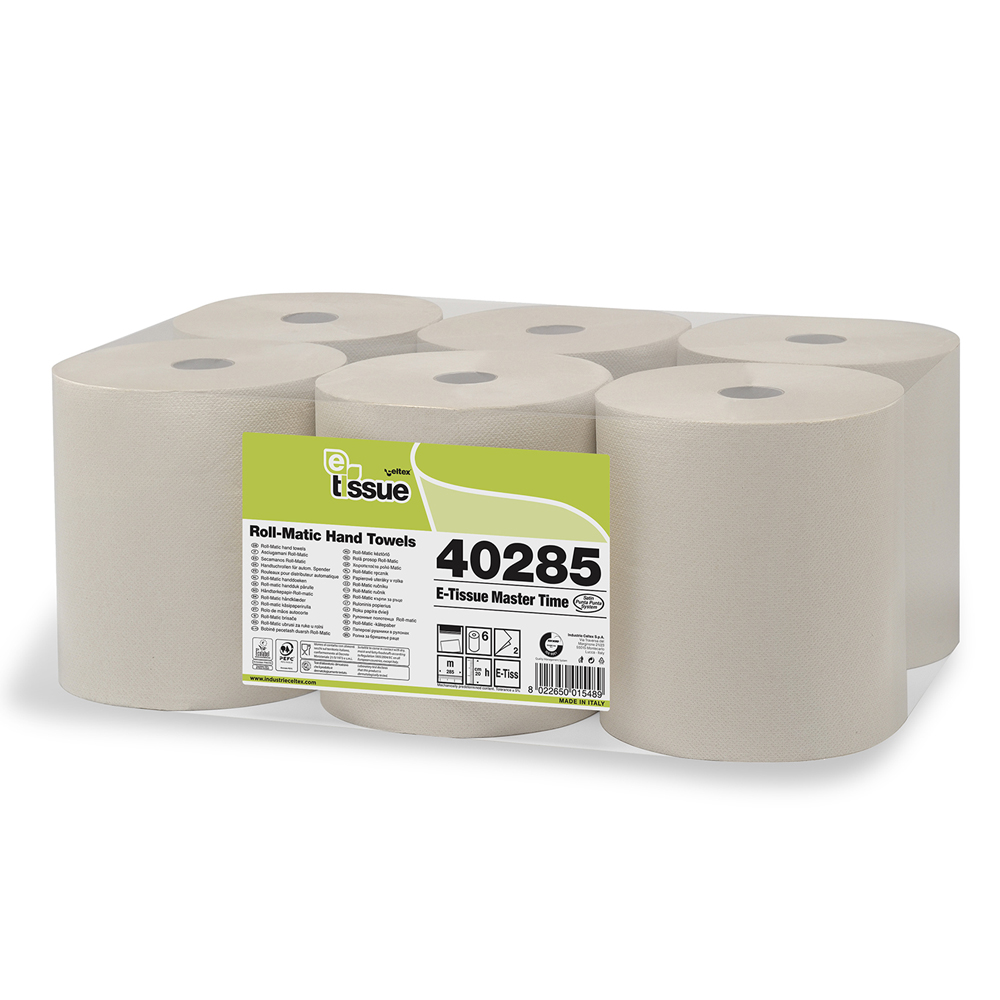 Rezerva prosoape in rola  Celtex 40285  autocut  2 straturi  alb  6 role/bax