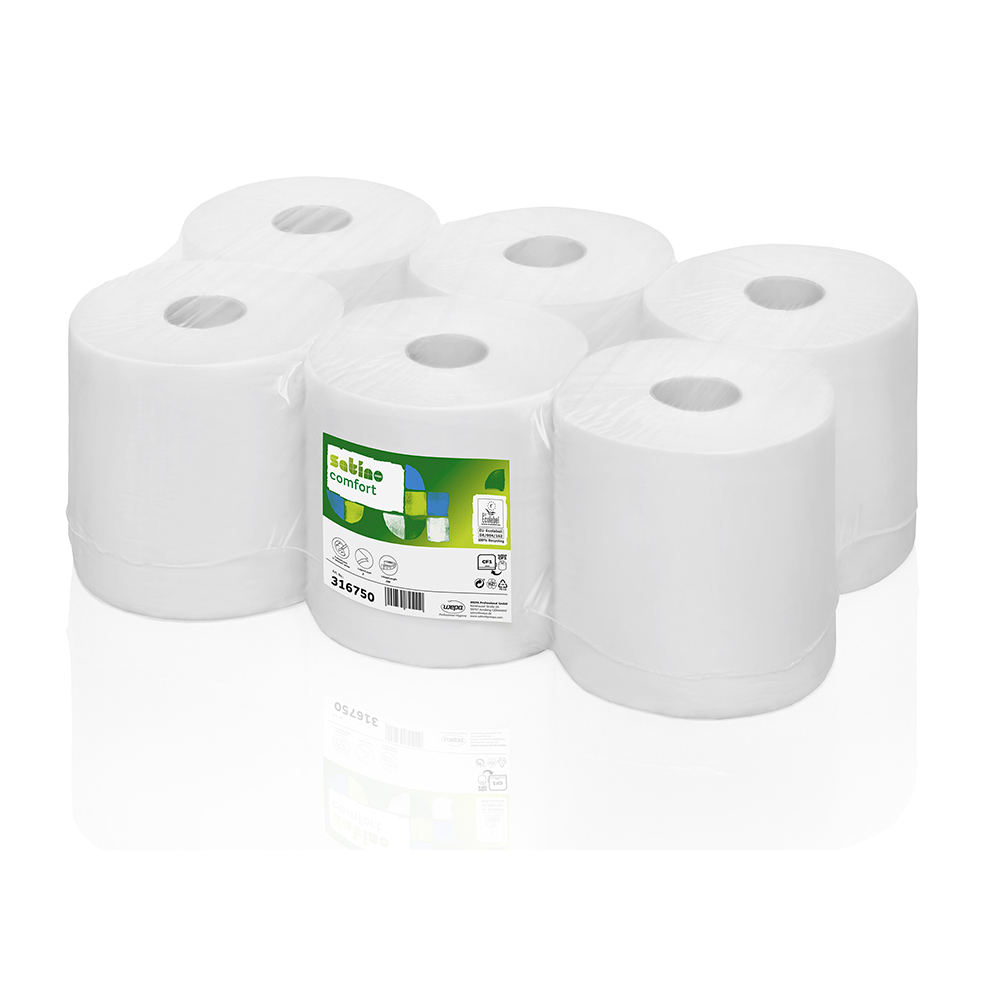 Rezerva prosoape in rola Wepa Comfort  2 straturi  138 m/rola  6 role/bax