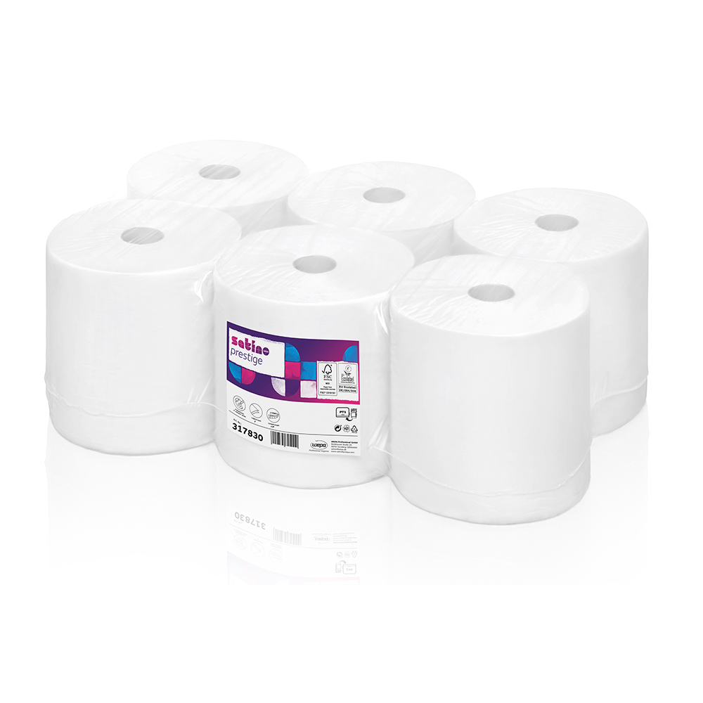 Rezerva prosoape in rola Wepa Prestige  auto-cut  2 straturi  220 m/rola  6 role/bax