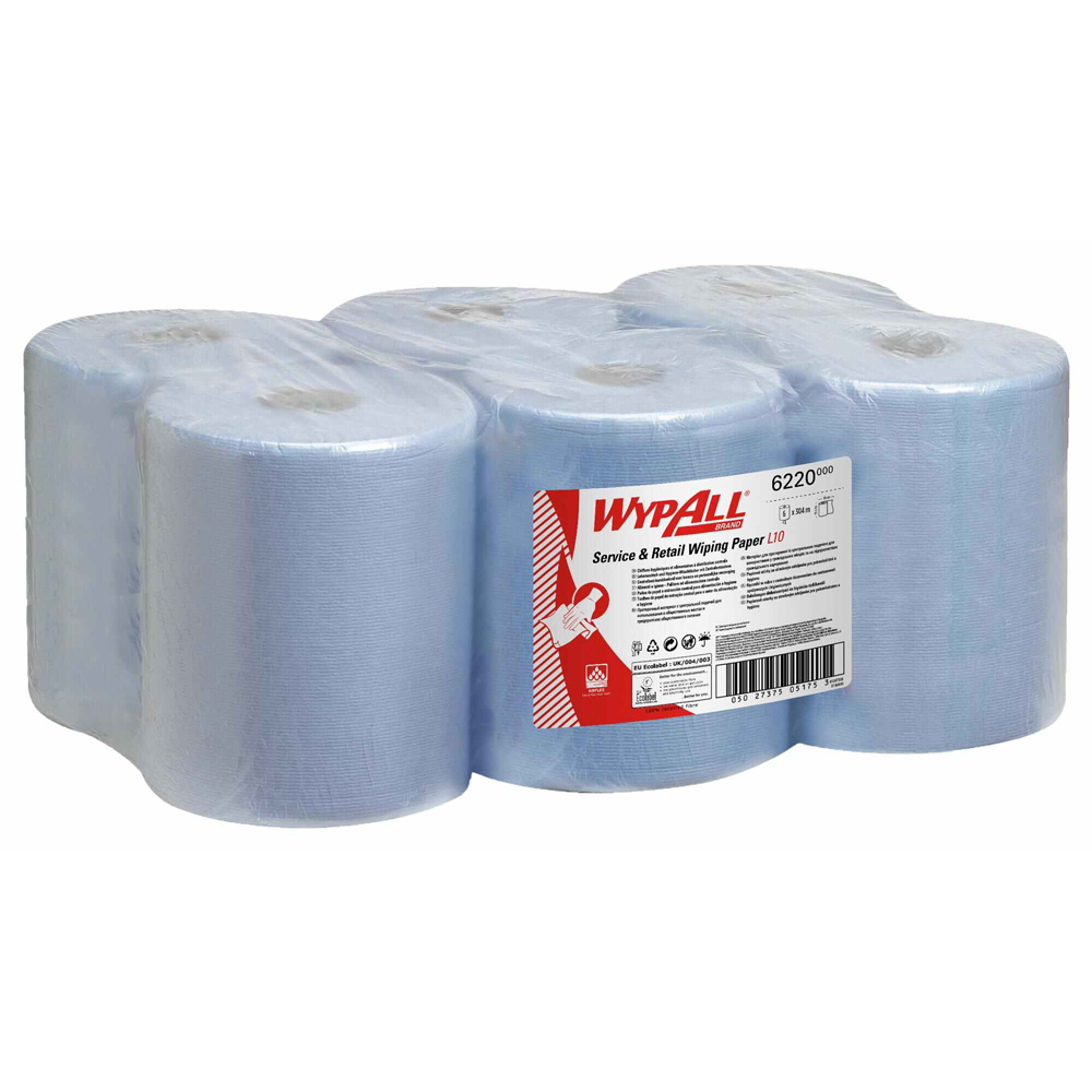Rola derulare centrala Kimberly-Clark WypAll  albastra 38 x 18 cm  6 role/bax