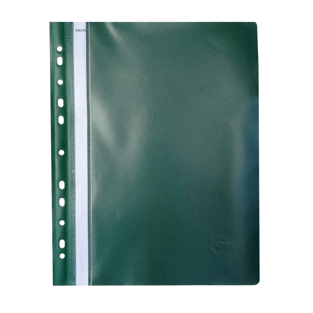 Dosar cu multiperforatii  orange peel  verde  25 bucati/set