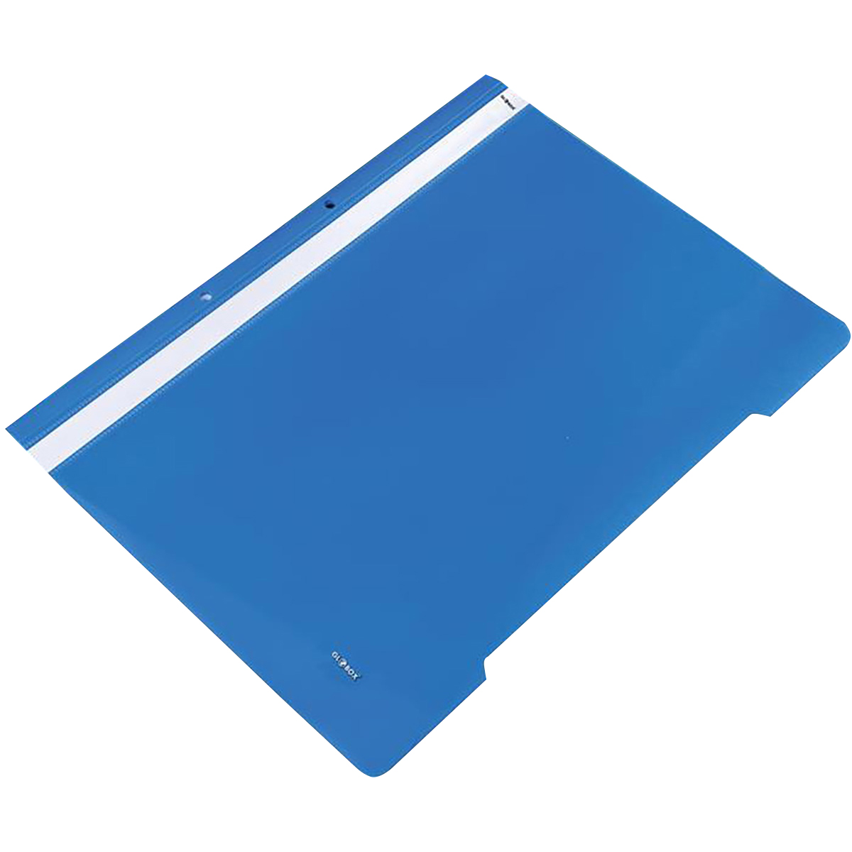 Dosar plastic cu sina si 2 perforatii  albastru