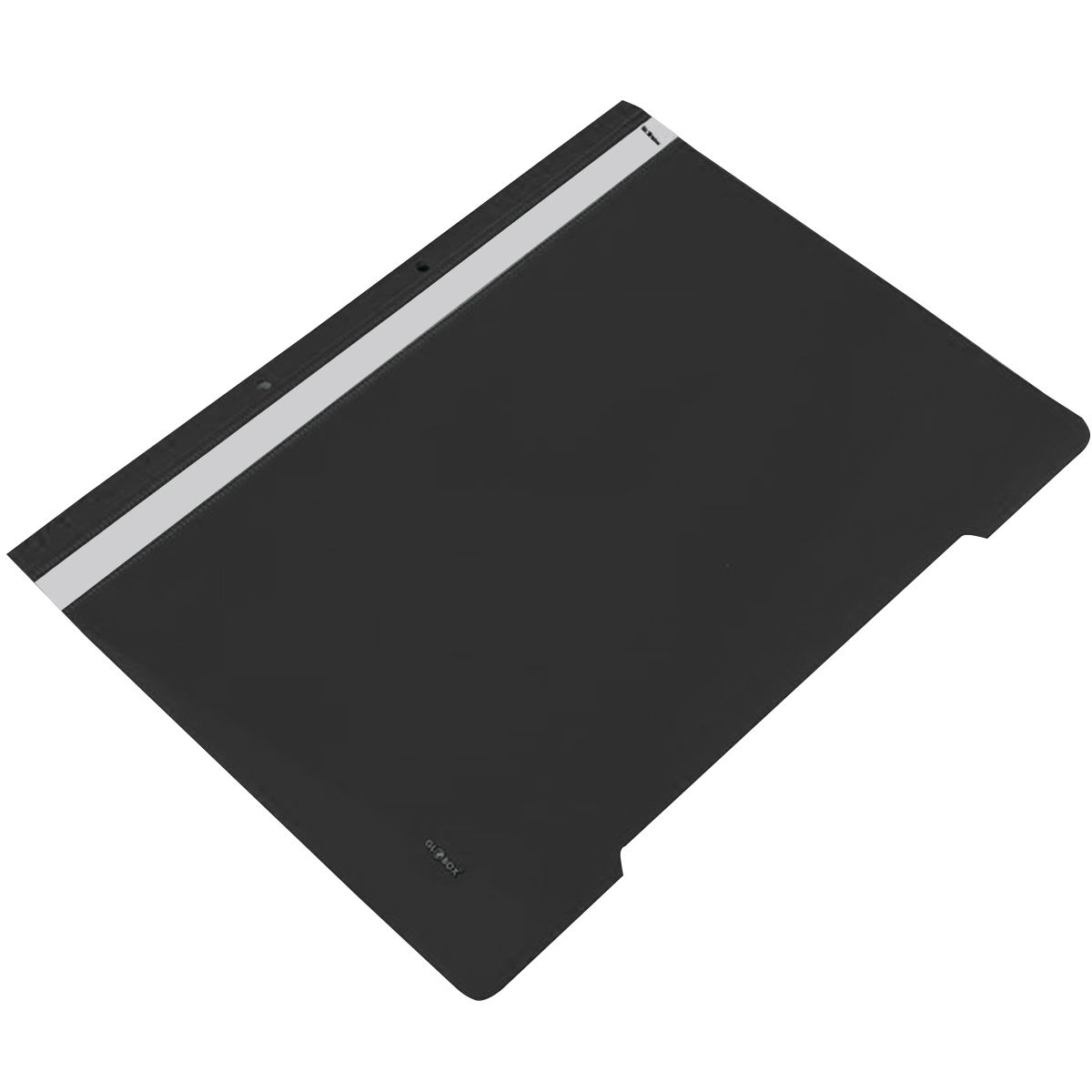 Dosar plastic cu sina si 2 perforatii  negru