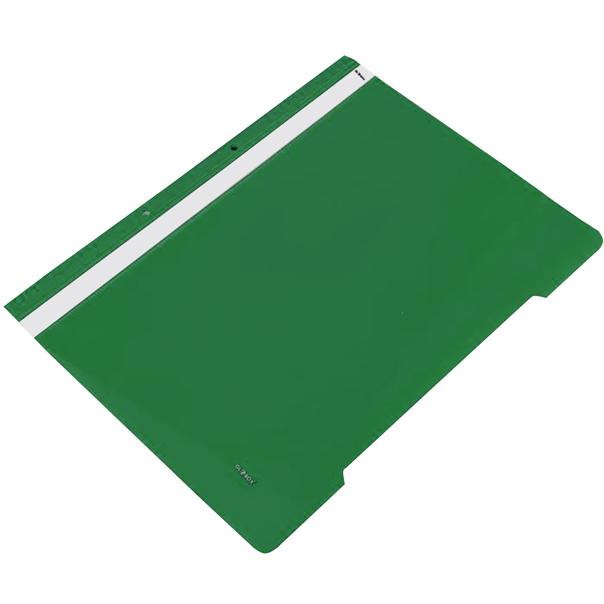 Dosar plastic cu sina si 2 perforatii  verde